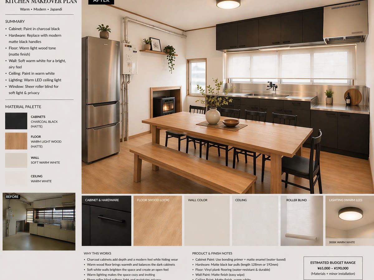 Design render: the dining kitchen